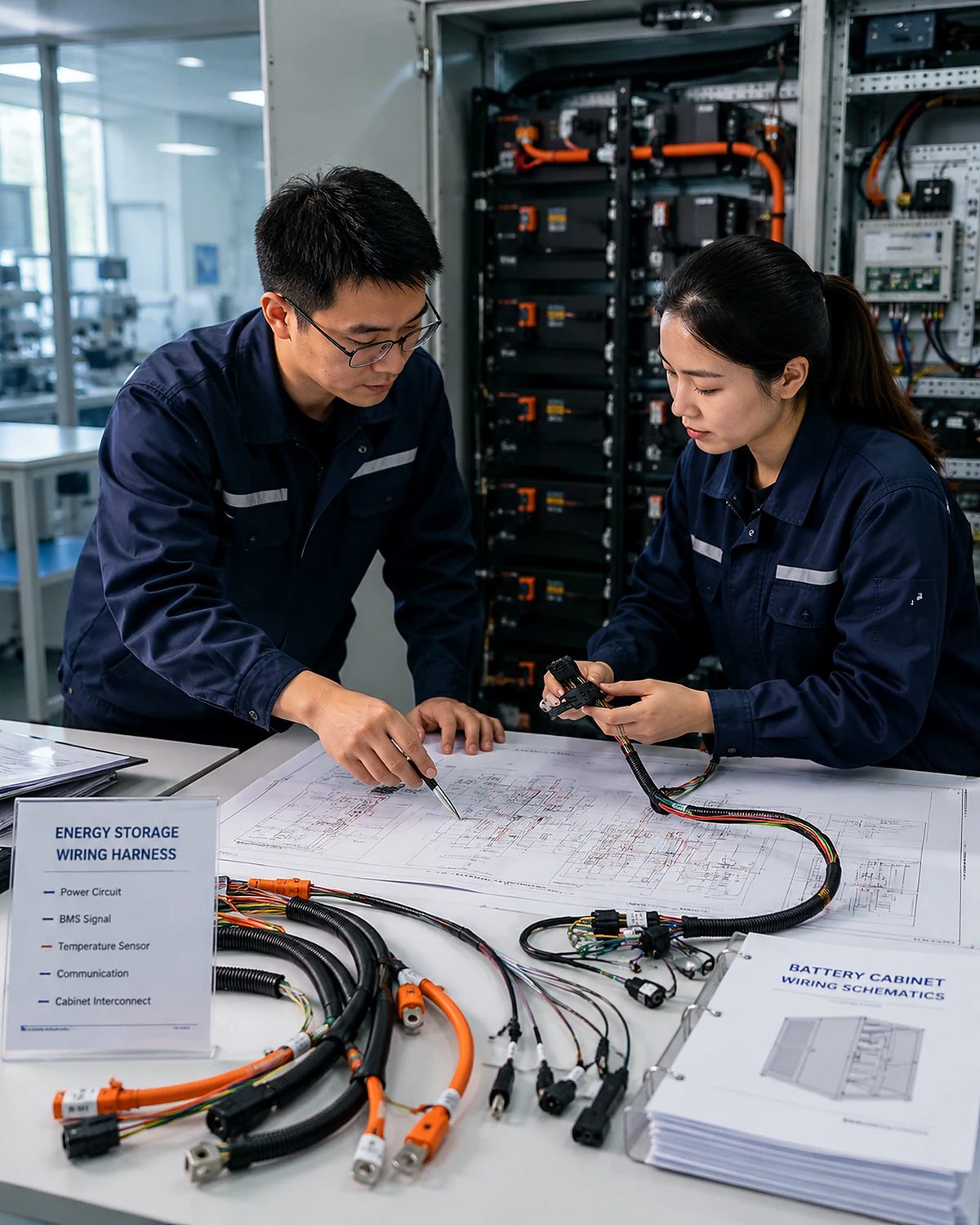 JowChain engineering review for an energy storage wiring harness
