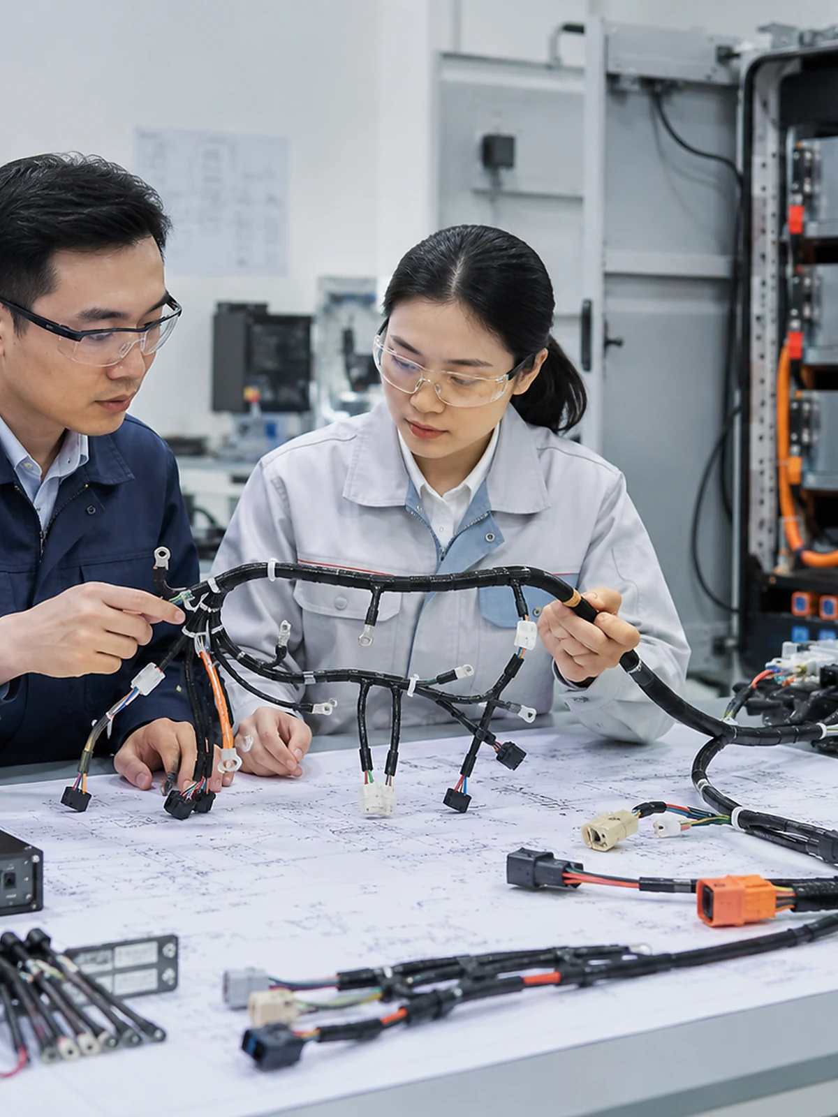JowChain engineering review for an energy storage wiring harness