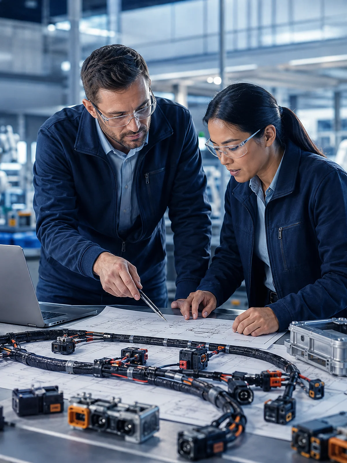 JowChain engineering review for a custom robotics wiring harness