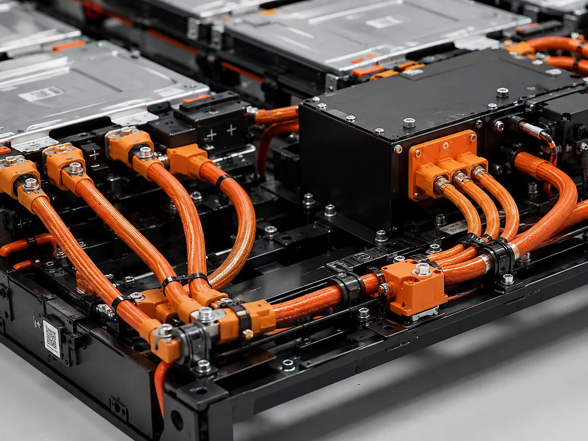 Battery pack high-voltage wiring harness