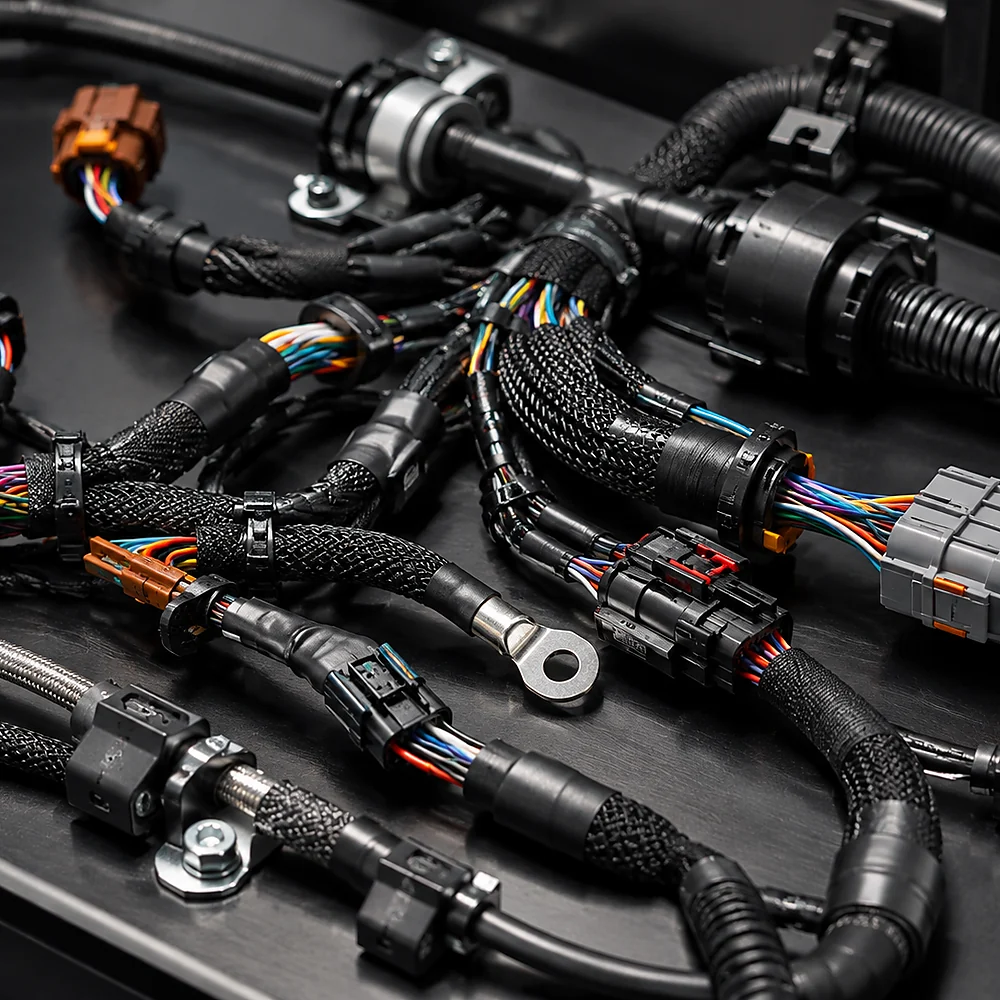 Signal connection harness for industrial robots