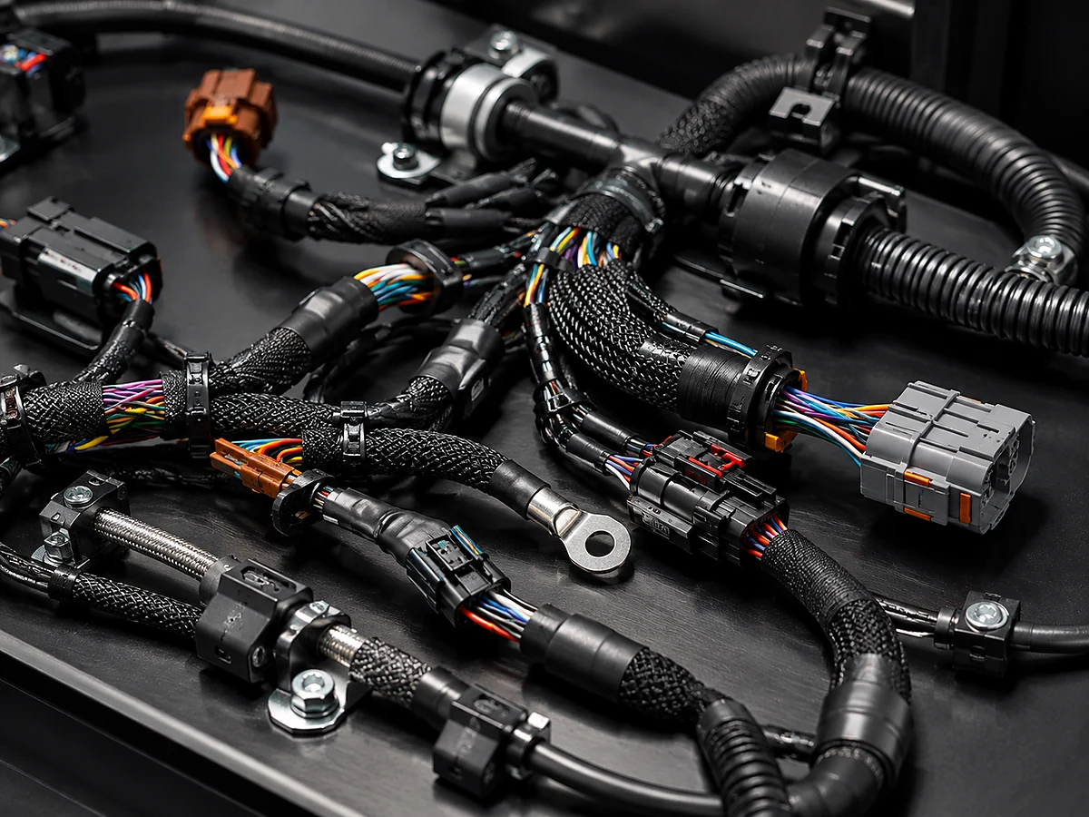 Battery management system collection wiring harness