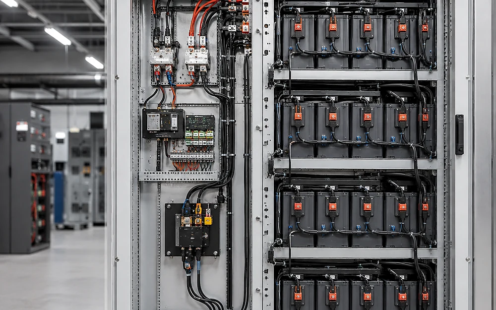 Energy storage cabinets representing battery and power harness applications