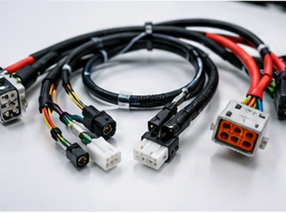 Mixed power and signal electronic wire harness