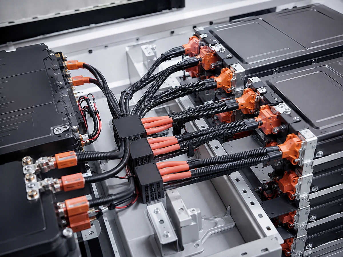 Multi-branch energy storage power wiring harness