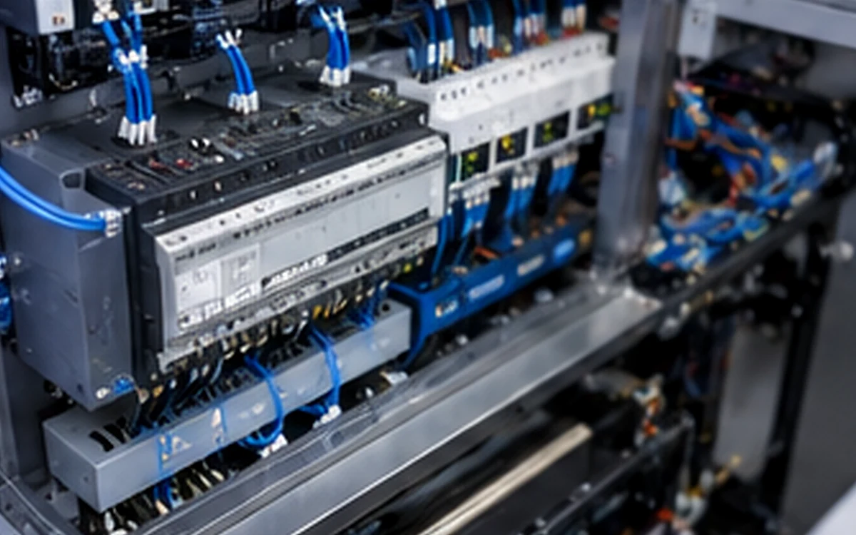 Electronic wire harness used in industrial control equipment
