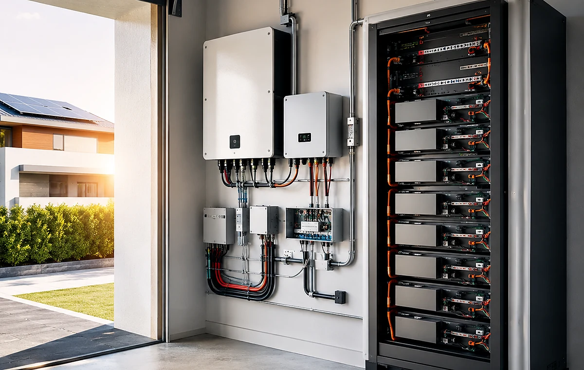 Residential and commercial energy storage wiring harness