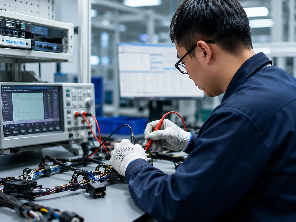 Electronic control unit with multiple sensors and compact wiring harness