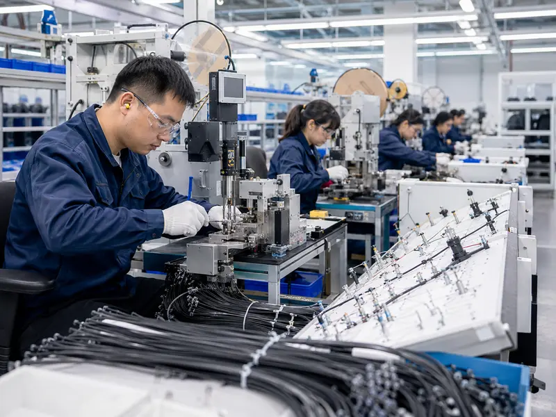 Wire harness production control